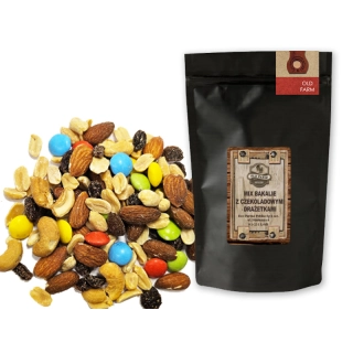 MIX ORZECHÓW I BAKALII 1 KG Z CZEKOLADOWYMI DRAŻETKAMI